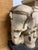 Heavily Distressed Carved Wooden Elephant Plant Stand