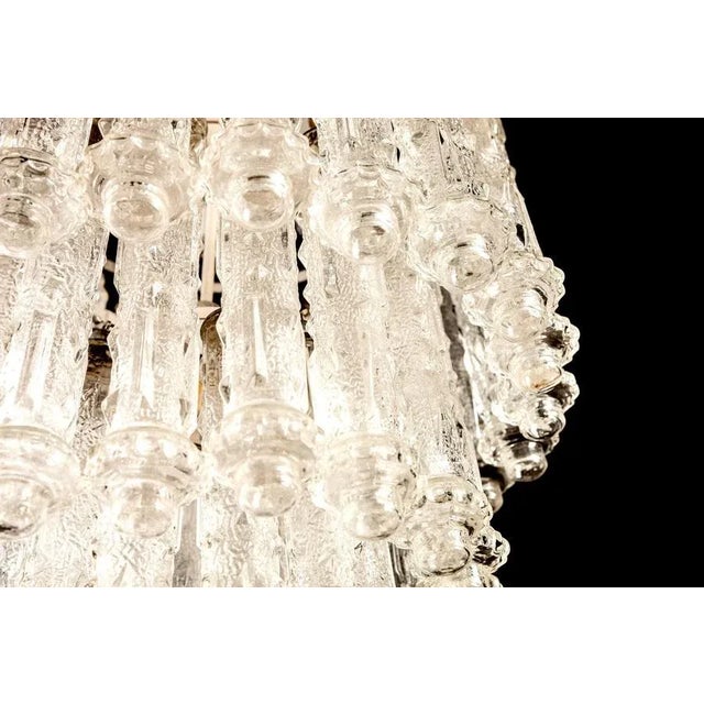 White Murano Art Glass Chandelier by Aureliano Toso, 1950 For Sale - Image 8 of 17
