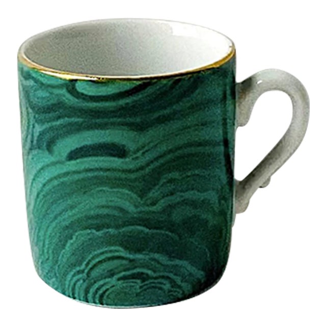 Malachite Porcelain Espresso Coffee Cup For Sale