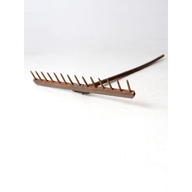 Antique Wooden Hay Rake For Sale - Image 4 of 8