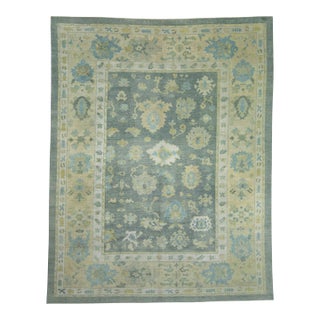 Turkish Oushak Rug 10'9" x 13'7" #18603 For Sale