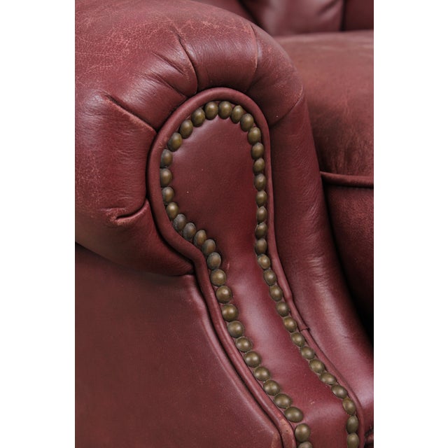Restoration Hardware Ralph Lauren Tufted Leather Lounge Chair For Sale - Image 15 of 16