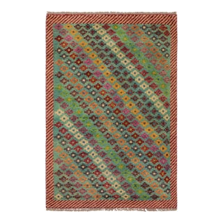 Boho Chic Balochi Cecilia Hand Knotted Wool Rug - 3'4'' X 5'1'' For Sale