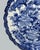 Antique Chinese Japanese Blue White Floral Charger Wall Cabinet Plate 19th Cent For Sale - Image 6 of 10