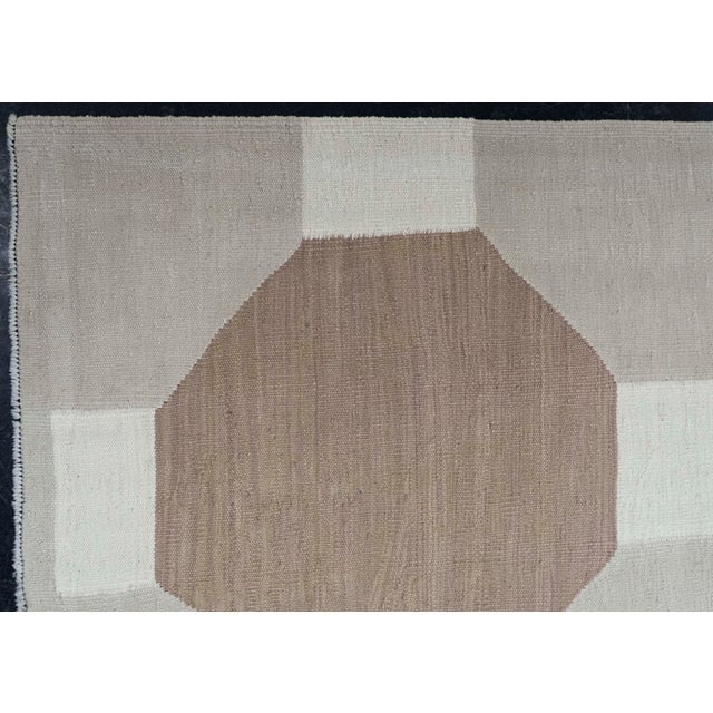 Early 21st Century Turkish Kilim Oriental Handmade Flatweave 7'8" x 10'1" #20325 For Sale - Image 5 of 8