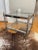 Late 20th Century Maison Jansen Chrome and Brass Double Tier Side Table For Sale In New York - Image 6 of 13