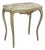 Antique Coffee Table in Lacquered Wood with Marble Top, Italy, 20th Century For Sale