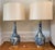 Blue Blue and White Table Lamps With Shades - a Pair For Sale - Image 8 of 8