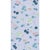 Art Deco Sample - Large Scale, Flower Field Wallpaper by Paule Marrot in Blue Multi For Sale - Image 3 of 3