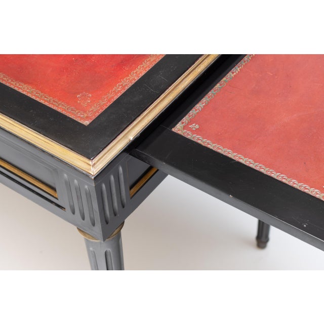 Wood Ebonised Walnut Desk, 1940s For Sale - Image 7 of 12