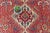 Art Deco Late 1800s Antique Maroon Red Diamond Medallion Wool Hand-Knotted Rug - 5' X 8'9" For Sale - Image 3 of 10