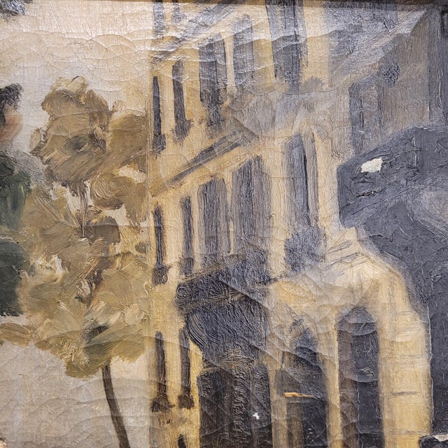 Post-Impressionism Artist, Pont Marie, Paris, 20th Century, Oil on Canvas, Framed For Sale - Image 10 of 18