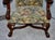 1950s Renaissance Revival Armchair High Back Carved Floral Tapestry For Sale - Image 11 of 13