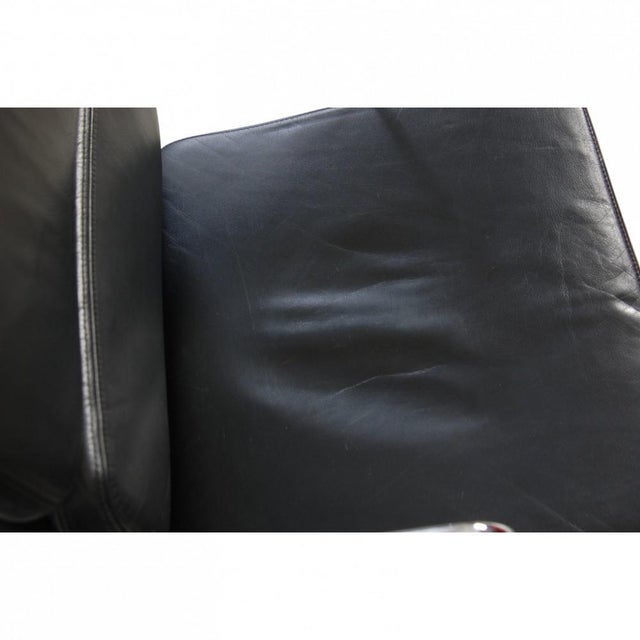 Animal Skin Vintage EA209 Softpad Chair in Black Leather by Charles Eames, 2000s For Sale - Image 7 of 18