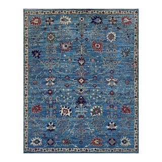 Cornflower Blue Oushak Rug 8x10 For Sale