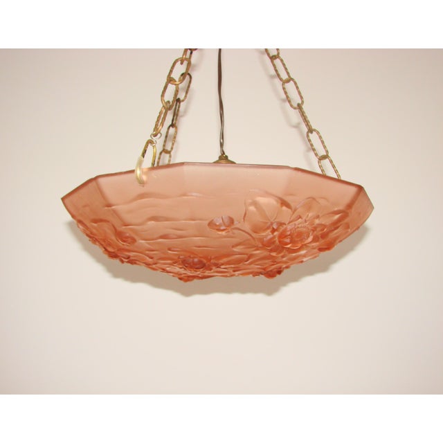1930s Art Deco Pendant Lamp from Ampla, France, 1930s For Sale - Image 5 of 13