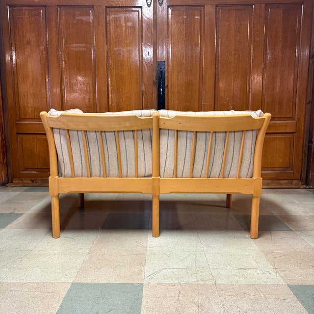 Mid-Century Modern Danish Spoke-Back Sofa Set by Erik Ole Jørgensen, Attributed For Sale - Image 3 of 11