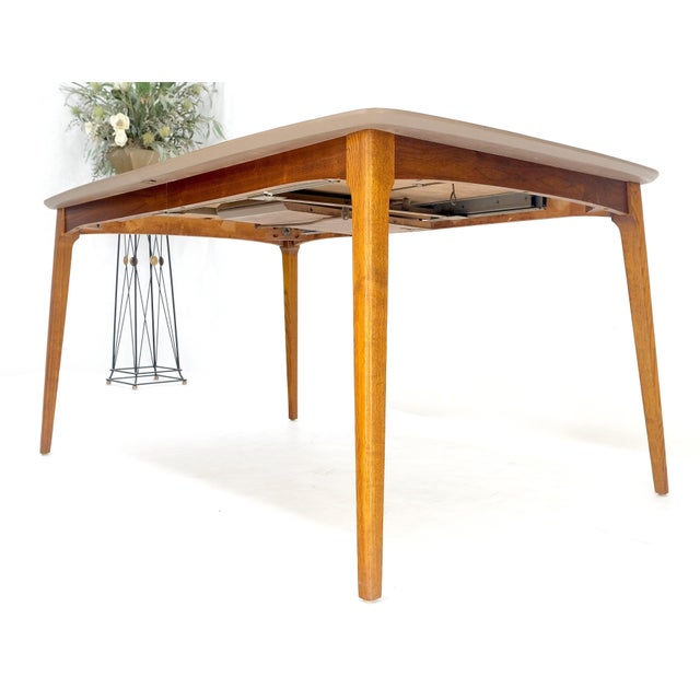 Mid-Century Modern American Walnut Mid Century Modern 1x12" Leaf Extension Board Dining Table For Sale - Image 3 of 11