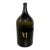 Large Antique French Hand Blown and Painted Wine Bottle, Normandy, Circa 1880s For Sale