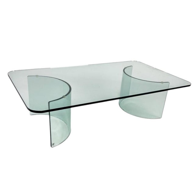 Mid-Century Modern The Art of Transparency: 1970s Vintage Gallotti & Radice Coffee Table For Sale - Image 3 of 12