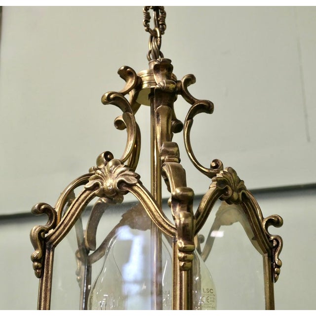 Metal Rococo Gothic French Hall Light, 1920 For Sale - Image 7 of 8