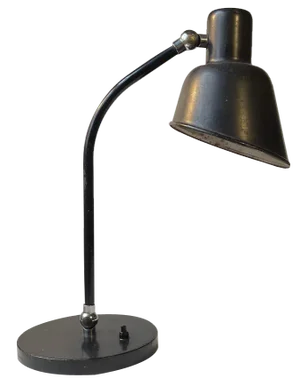 Bauhaus Black Desk Lamp by Christian Dell for Bünte and Remmler, 1920s