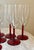 Late 20th Century Red Stemmed Champagne Glasses - Set of 8 For Sale - Image 5 of 10