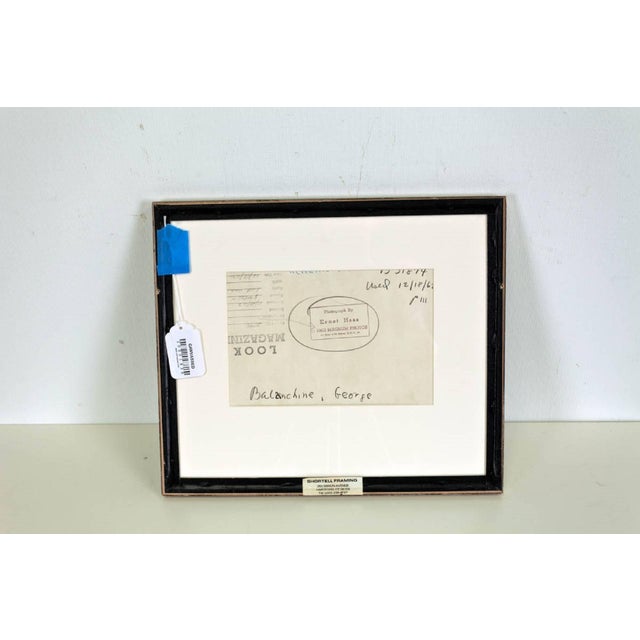 Modern Ernst Haas, Vintage Magnum Silver gelatin photograph "George Balanchine" for LOOK Magazine, 1962 For Sale - Image 3 of 3