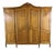 Vintage French Louis XVI Style Carved Oak 4-Door Wardrobe For Sale