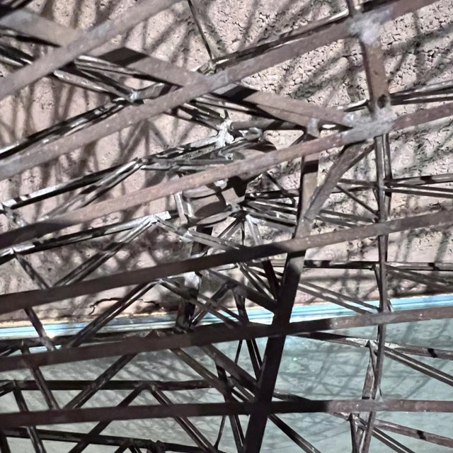 Bronze 1970s Abstract Grid Wall Sculpture Bronze For Sale - Image 8 of 10