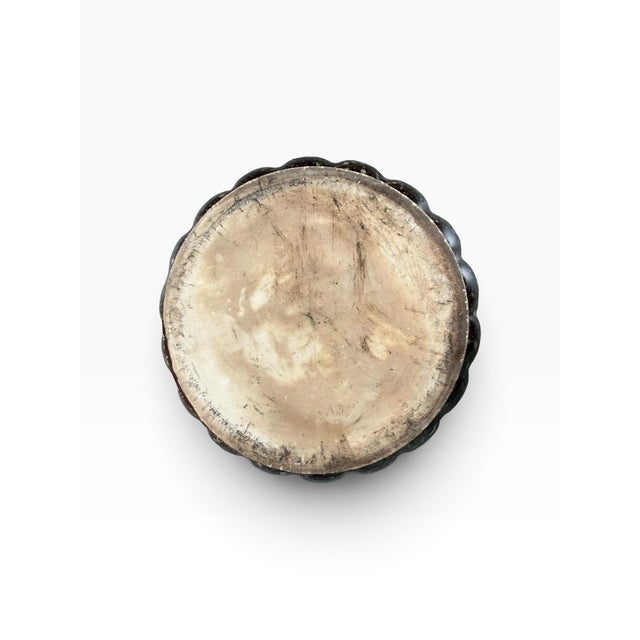 Vintage Studio Pottery Bowl With Brown Speckled Drip Glaze | Sculptural Ceramic For Sale In Portland, ME - Image 6 of 6
