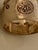 Mid 20th Century Vintage Gold-Tone Sterling Silver Wide-Band Ring Featuring Engraved Crown, Star, Etc. And Mark of Turkey Inside the Ring For Sale - Image 5 of 5