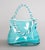 Mid-Century Murano Turquoise Art Glass Purse Handbag Vase For Sale - Image 10 of 10