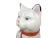 Vintage Large Staffordshire Style Ceramic Cat on Pillow Sculpture For Sale - Image 4 of 13