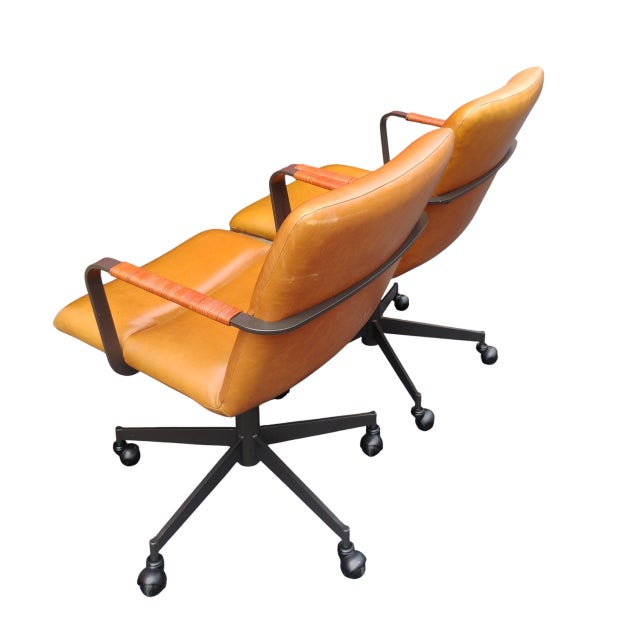 Upgrade Your Conference Room or Collaborative Workspace With a Set of 6 West Elm Cooper MCM Office Chairs. For Sale - Image 9 of 12