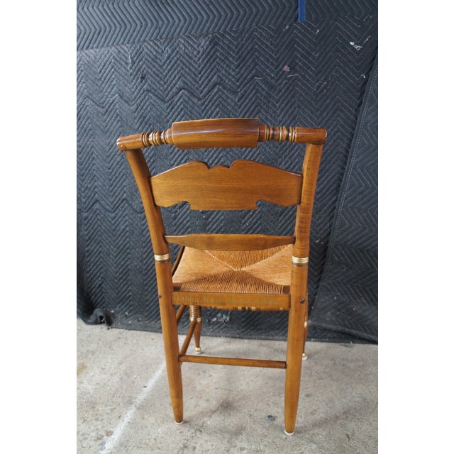 Ethan Allen Maple Hitchcock Hand Decorated American Eagle Side Chair For Sale - Image 9 of 12