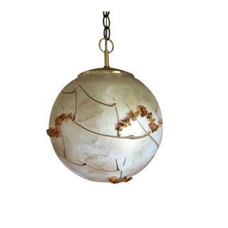 Mid-Century Globe Swag Lamp For Sale
