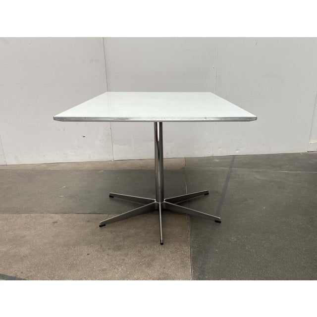 Mid-Century Modern Danish Minimalist Table by Piet Hein, Bruno Mathsson, Arne Jacobsen for Fritz Hansen, 1980s, 1984 For Sale - Image 17 of 18