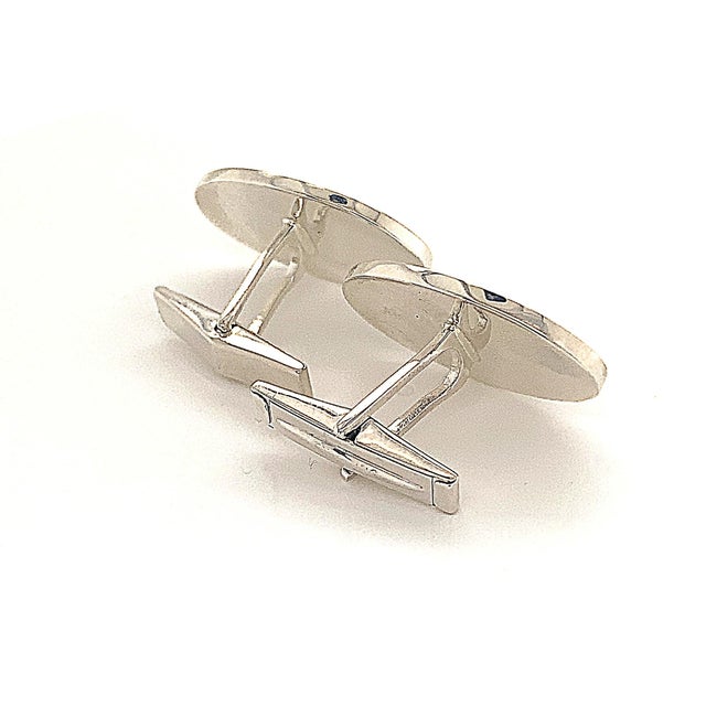 Tiffany and Co. 1990s Tiffany & Co Estate Sterling Silver Cufflinks, 2 Pieces For Sale - Image 4 of 12
