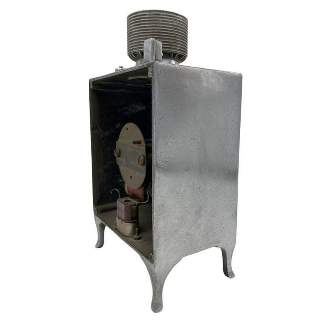 Metal Chrome General Electric Monitor Top Refrigerator Electric Clock 1928 For Sale - Image 7 of 8
