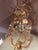1890's French Large Blue & Brass Chandelier For Sale - Image 12 of 13