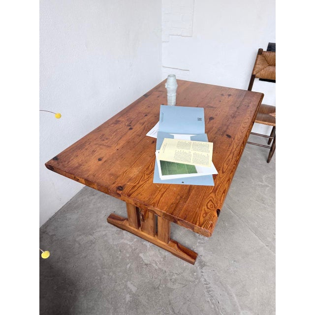 Vintage Dining Table in Pine, 1960s For Sale - Image 16 of 18