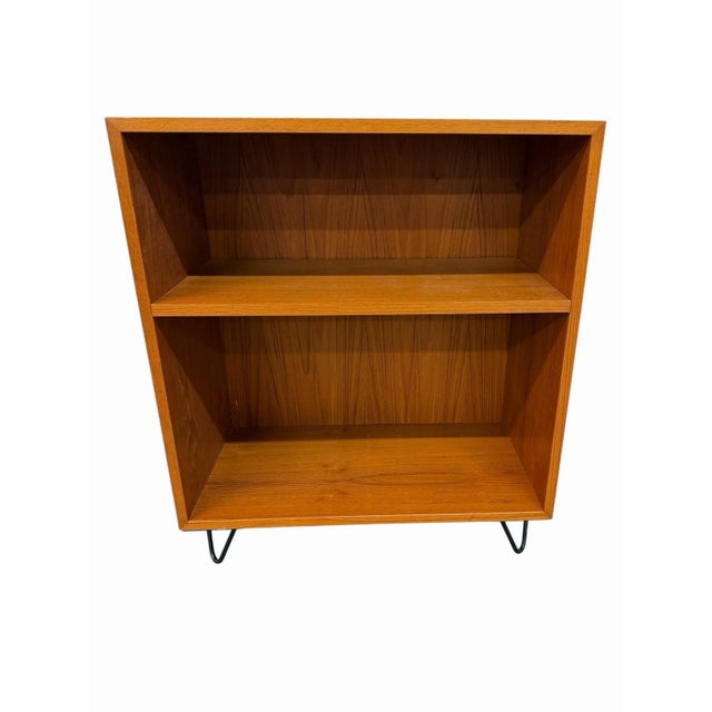 Vintage Danish Modern Teak Hairpin Storage Cabinets - Set of 2 For Sale In Philadelphia - Image 6 of 6