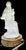 Vintage 1930’s Frosted Glass Figural Vanity Lamp For Sale - Image 6 of 14