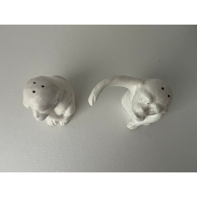 Fitz and Floyd 1960s Fitz & Floyd Ceramic Monkey Salt and Pepper Shakers For Sale - Image 4 of 7