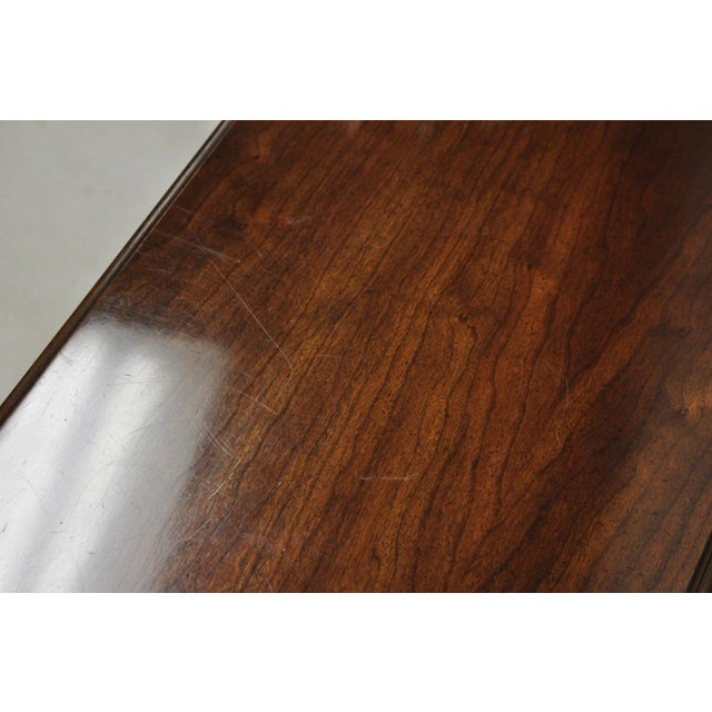 Vintage Lane Altavista Georgian Chippendale Cherry Wood Small Console Table For Sale - Image 11 of 15