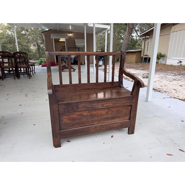 18th Century French Banc De Chimney / Fire Place Bench For Sale - Image 10 of 12