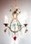 French Bronze Chandelier with Colored Crystals, 1950s For Sale - Image 12 of 12