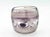 Vintage glass vase realized in 1987. Height 10 x diameter 10 cm. Engraved date and signature on bottom. Good condition