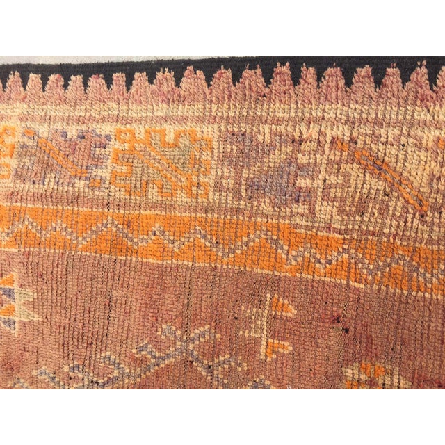 Mid 20th Century Vintage Moroccan Berber Rug by Weaver Tribes, Hand-Knotted Wool, 1940 For Sale - Image 5 of 18